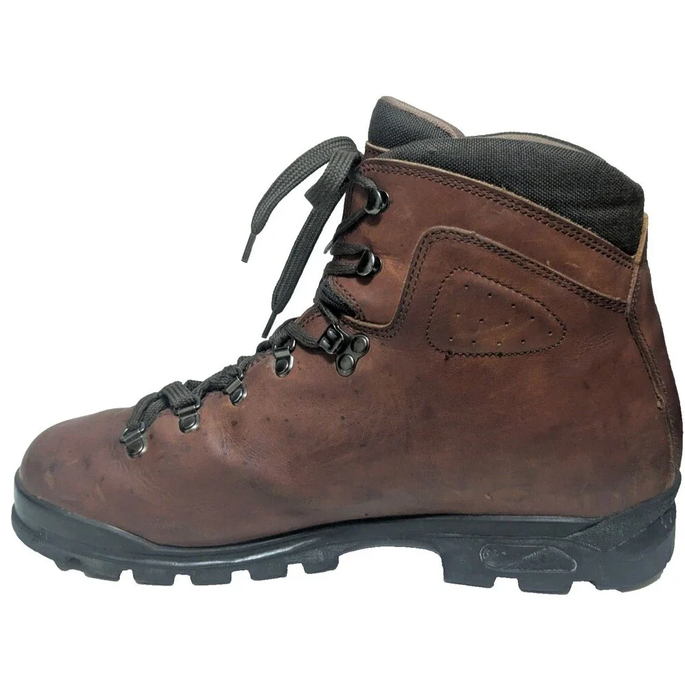 Vintage Tecnica Trekking Tecni-Dry Hiking Boots Men's Size 12D Cognac